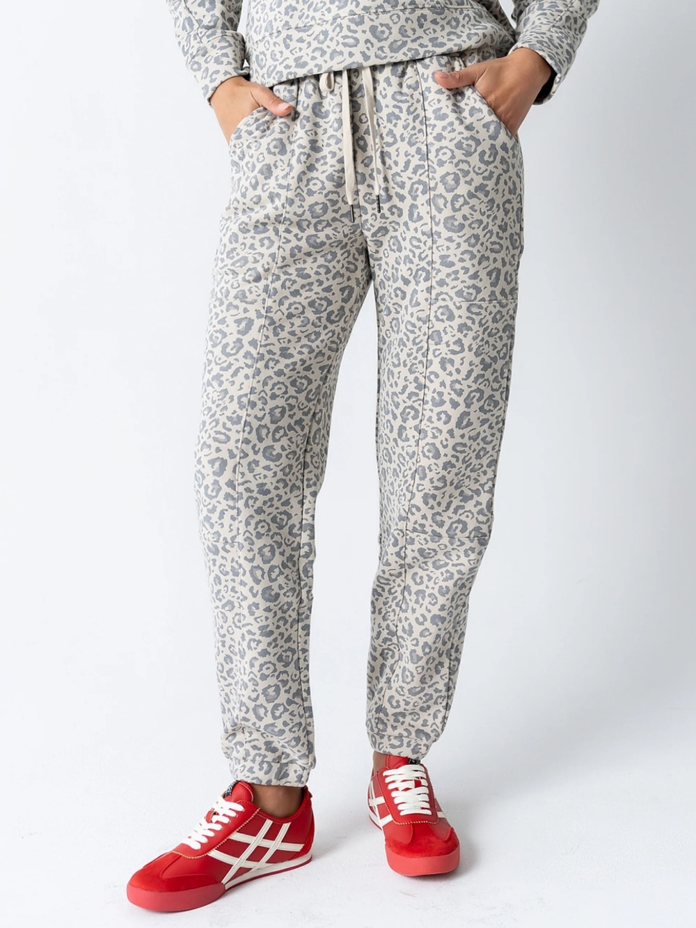 Böhme Leopard-Print Sweatpant Joggers NWT